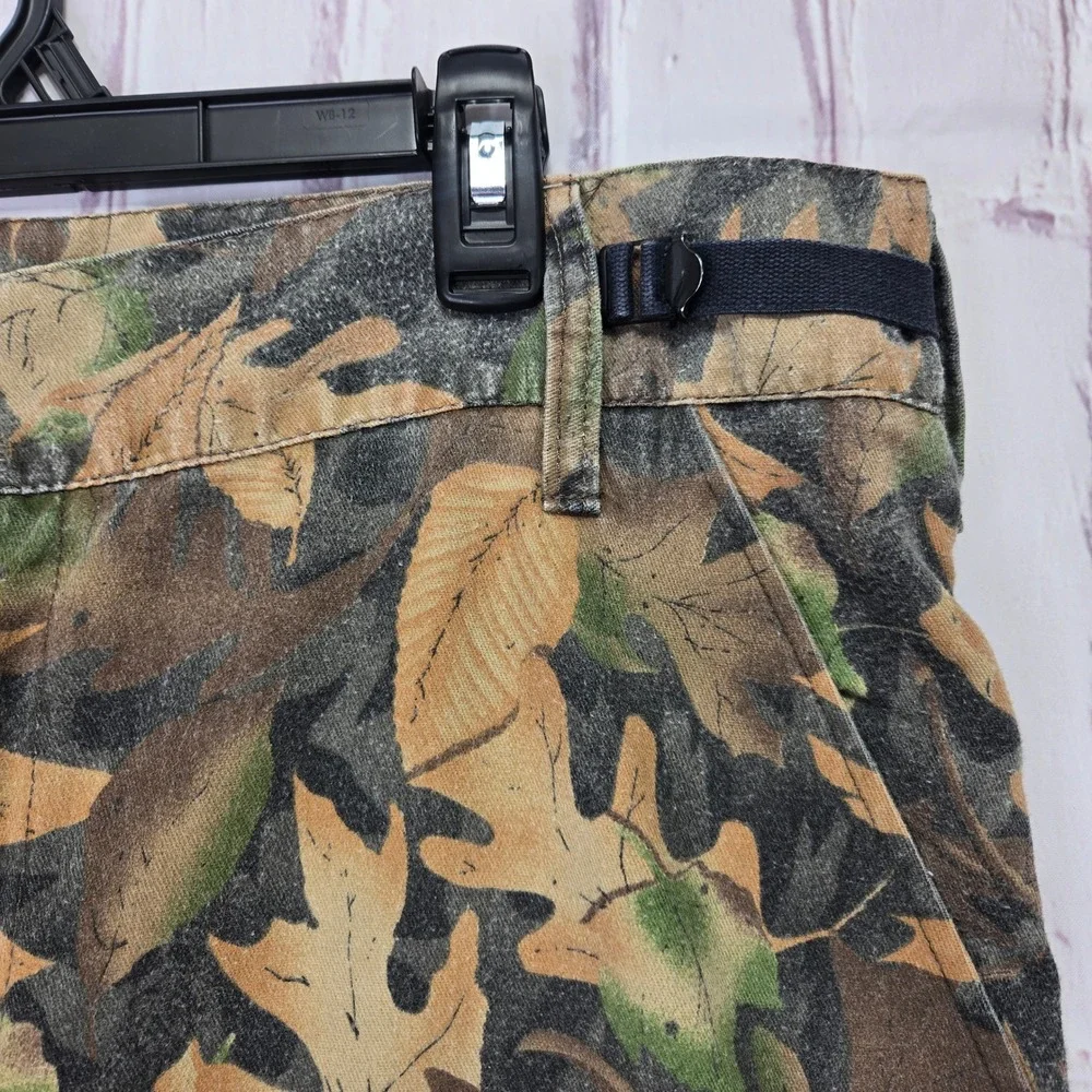 Vintage Kelly Kamo Tru-Leaf Camo Shirt Pants Set Hunting Utility Gear Mens XL